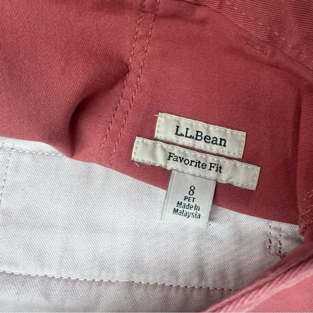 {L.L. Bean} "Favorite Fit" Cargo Khaki Style Tie Waist Knee Length Midi Skirt - Picture 3 of 5